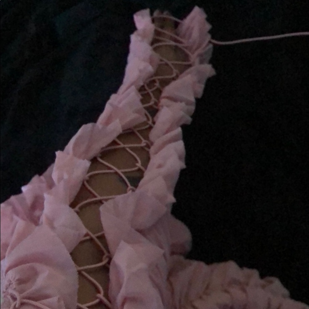 Pink Runched Dress - Picture 3 of 5
